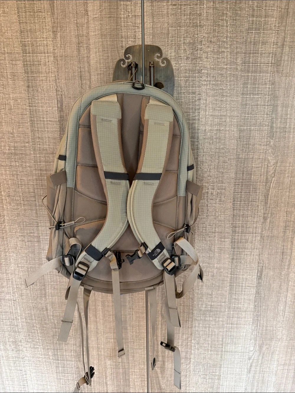 The North Face Women’s Borealis Backpack - Sage Green with Brown Accents